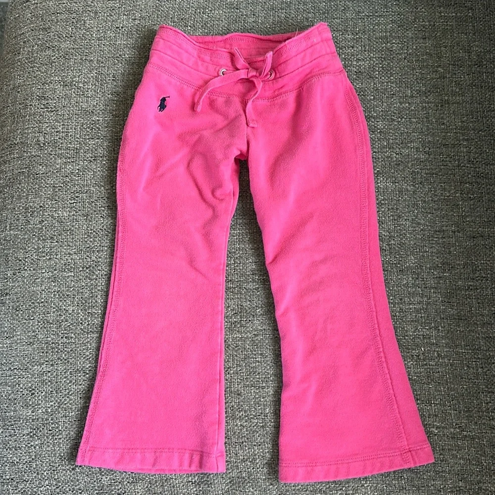 Ralph Lauren Girls Pink Flare Sweatpants Size 2T